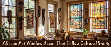 African Art Window Decor That Tells a Cultural Story