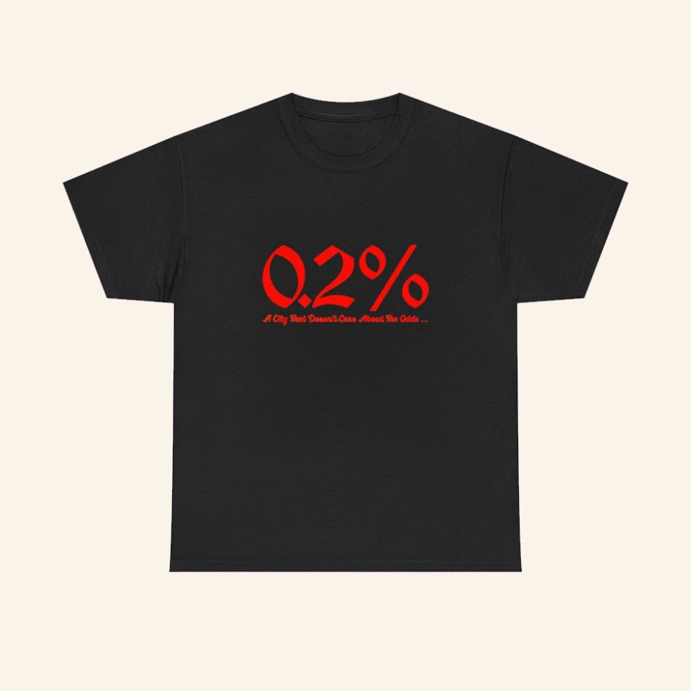 0 2 Percent A City That Doesn't Care About The Odds T-Shirt Detroit Baseball Merch Gifts - Roseregae