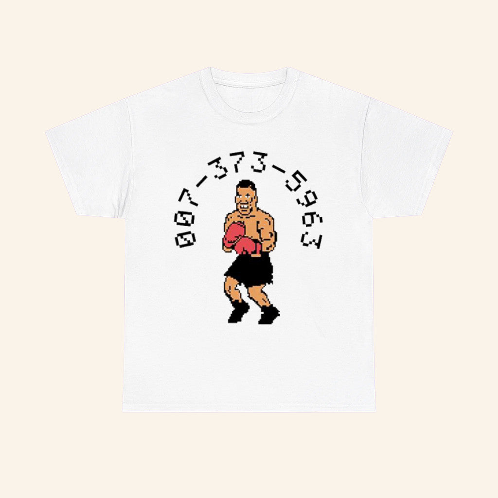007 373 5963 Punch Out Code T-Shirt Mike Tyson's Punch Out Shirt Gifts For Video Game Lovers - Roseregae
