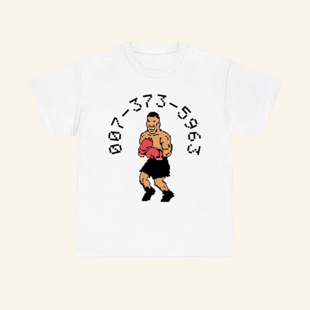 007 373 5963 Punch Out Code T-Shirt Mike Tyson's Punch Out Shirt Gifts For Video Game Lovers - Roseregae