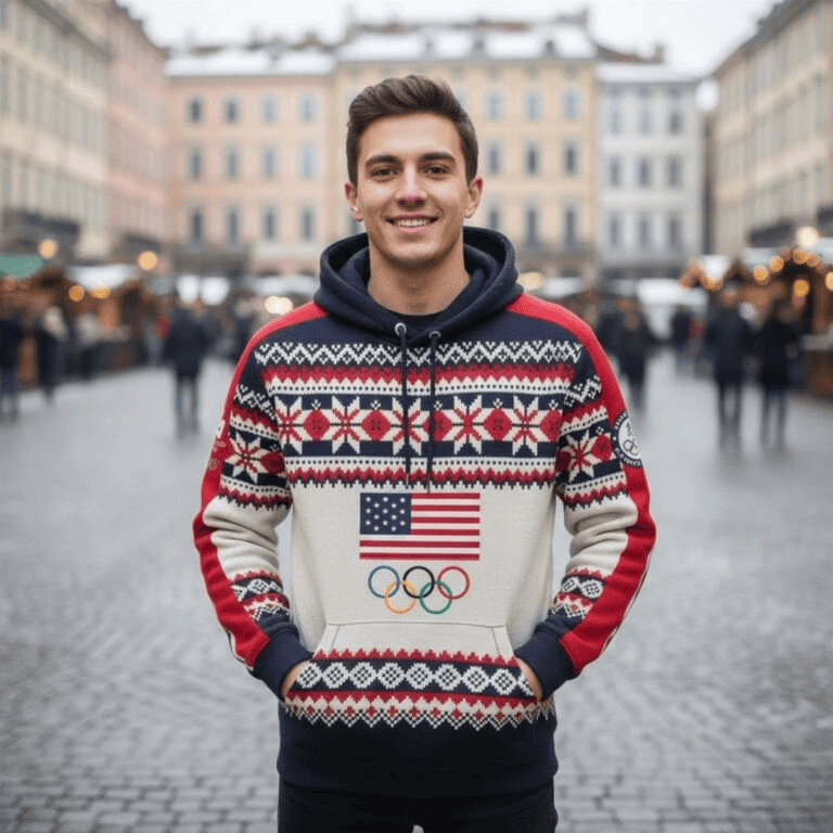 Team USA Milano Cortina 2026 Winter Olympic Games Hoodie Winter Milano Cortina 2026 Apparel - MadebyMun