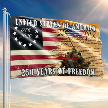 United States America Flag 250 Years We The People Patriotic Grommet Flag Gift Ideas
