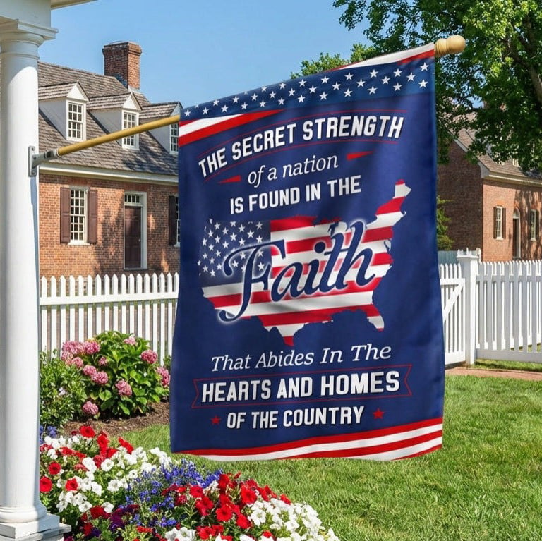 Patriotic Christ American Map Flag Found In The Faith Christian Outdoor Decor Gift