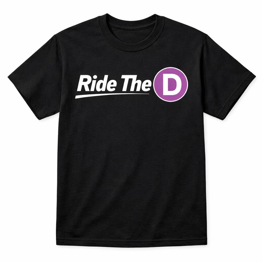 The LA Metro Ride the D Shirt Subway Transit Graphic Tee Urban Metro Commuter Streetwear