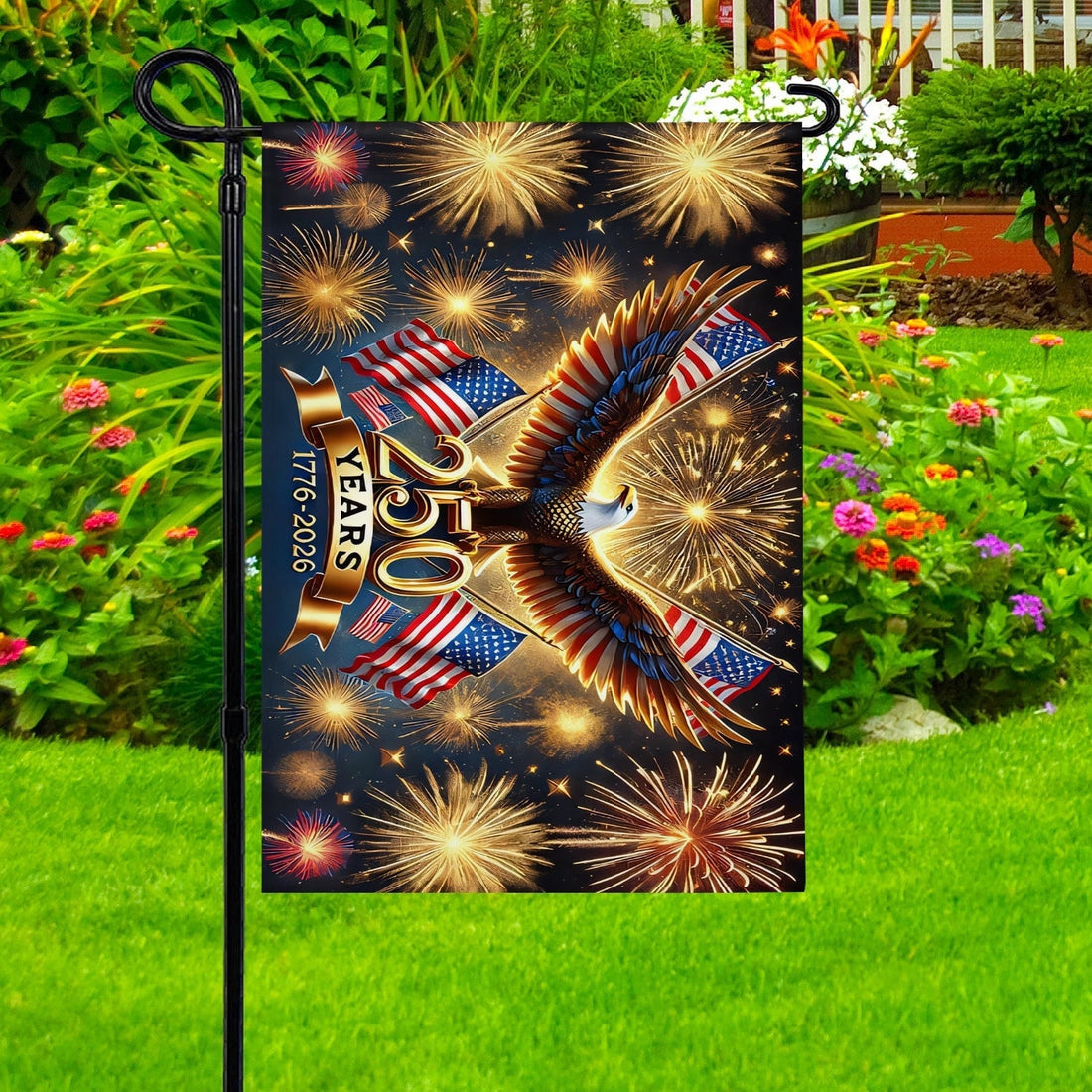 250 Years Of The Republic Flag Outdoor 4Th Of July Decorations Patriotic Presents