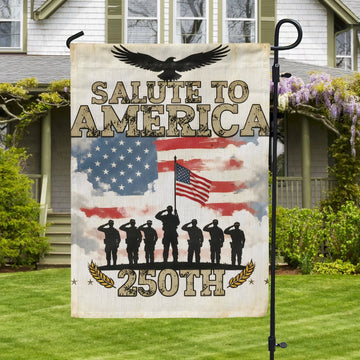 USA 250 Years Strong Flag 4Th Of July Outdoor Home Decorations