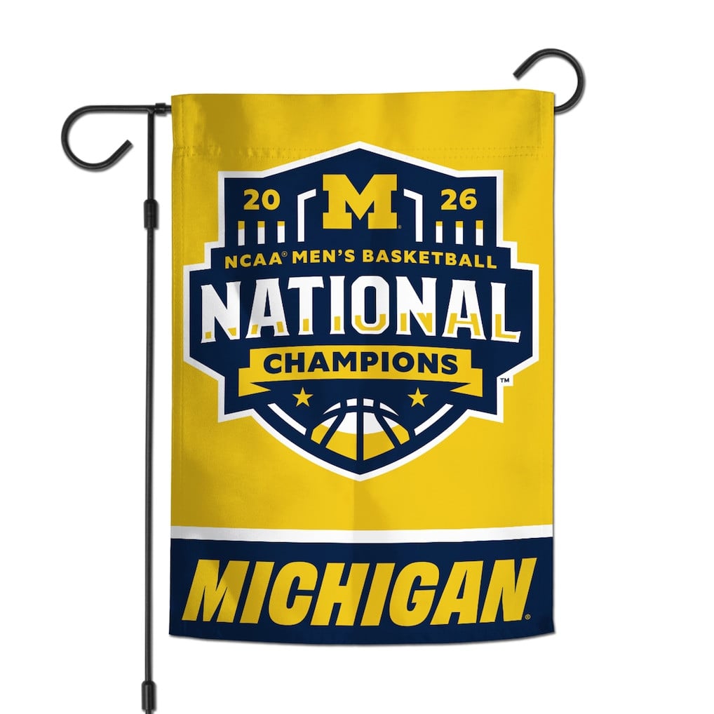 Michigan Wolverines Champions Flag 2026 NCAA Men's Basketball Merch Decor Gift