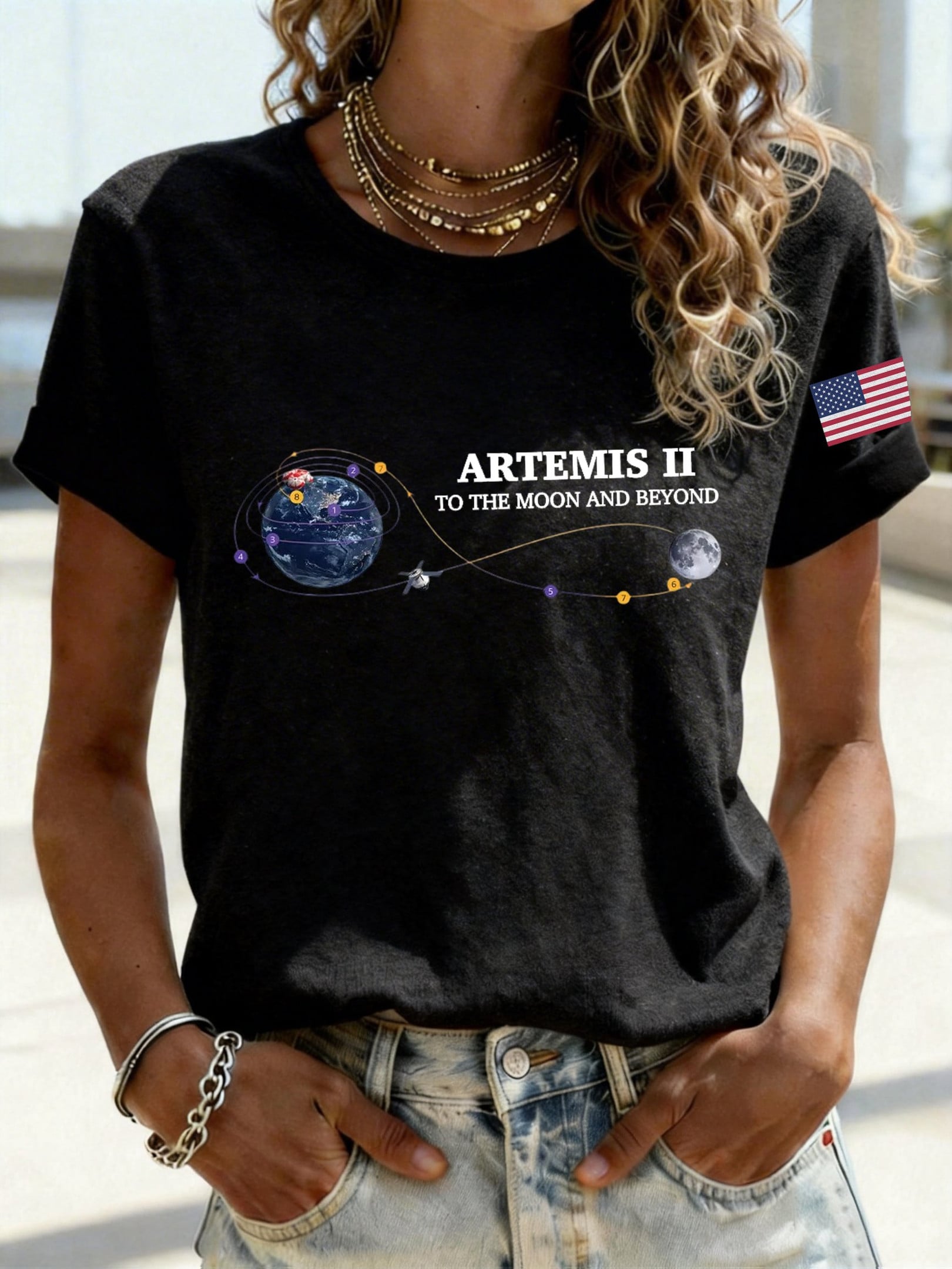 Retro Artemis II 2026 Rocket Launch T-Shirt To The Moon And Beyond Shirt Gift Idea