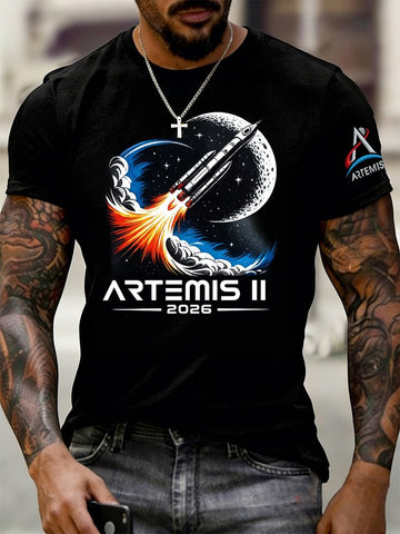 Artemis Il Mission 2026 Back To The Moon T-Shirt Artemis 2 Mission Merch Good Gift For Astronomy