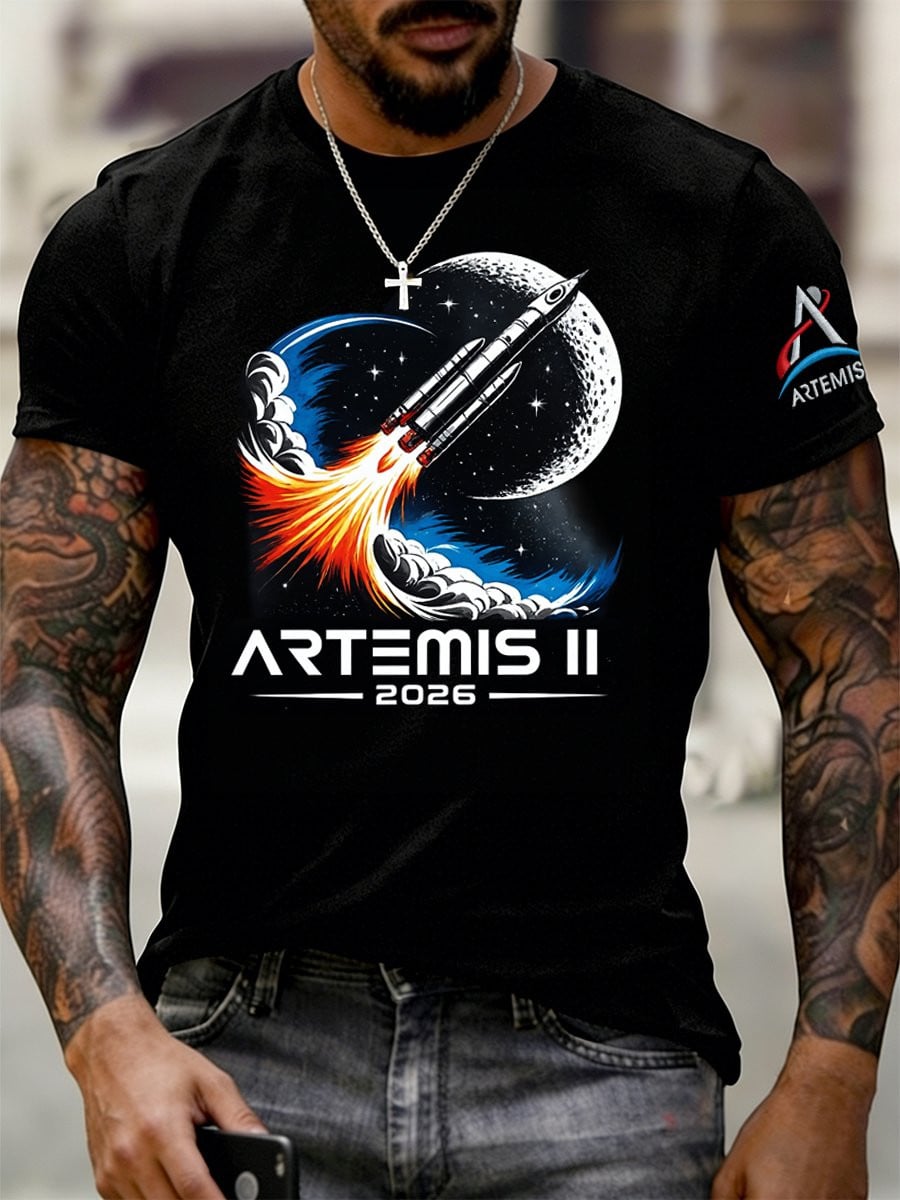 Artemis Il Mission 2026 Back To The Moon T-Shirt Artemis 2 Mission Merch Good Gift For Astronomy