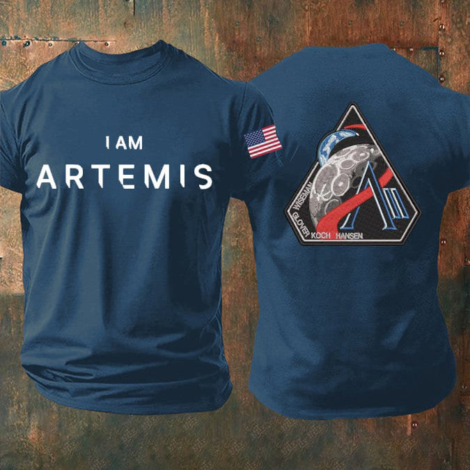 Artemis II Space Mission T-Shirt I Am Artemis Shirt Astrophiles Gift For Father