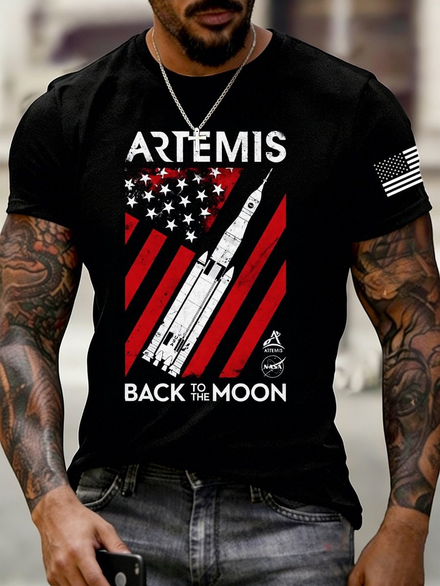 Artemis Il Back To The Moon T-Shirt NASA Moon Landing 2026 Shirt Father's Day Gift