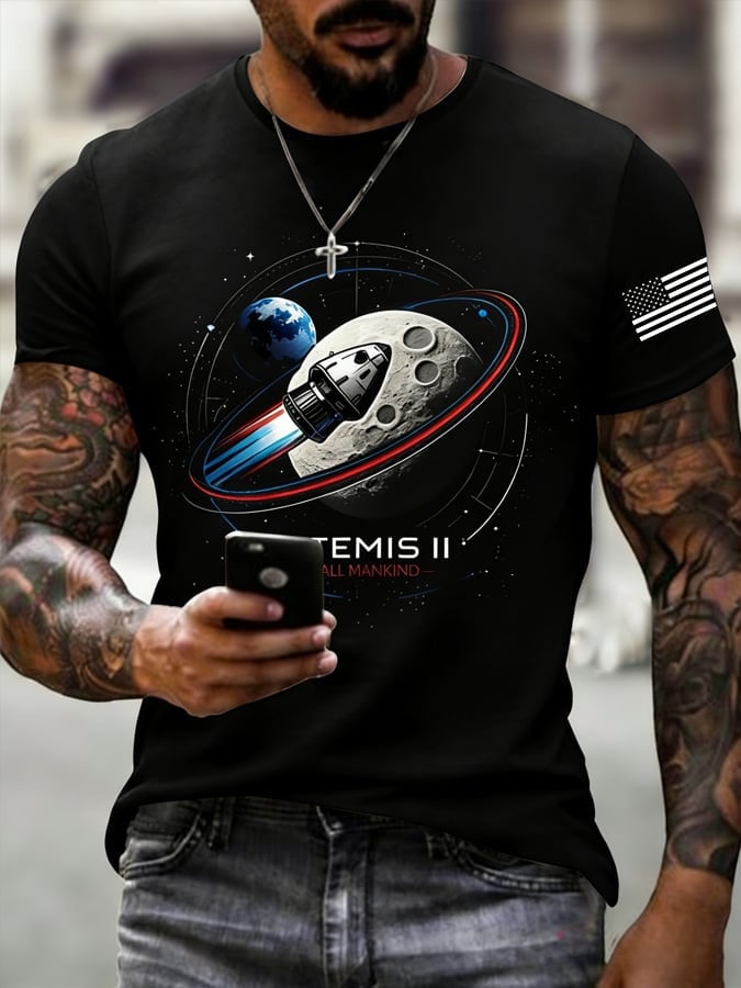 Artemis II Mission Moon Landing T-Shirt NASA Moon Landing 2026 Clothes Gift For Brother