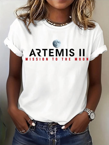 Artemis II Mission To The Moon T-Shirt NASA Moon Mission 2026 Merch Good Gift For Wife