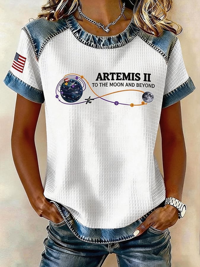 Artemis II Mission To The Moon And Beyond T-Shirt NASA Artemis Logo Tee Best Gift For Wife