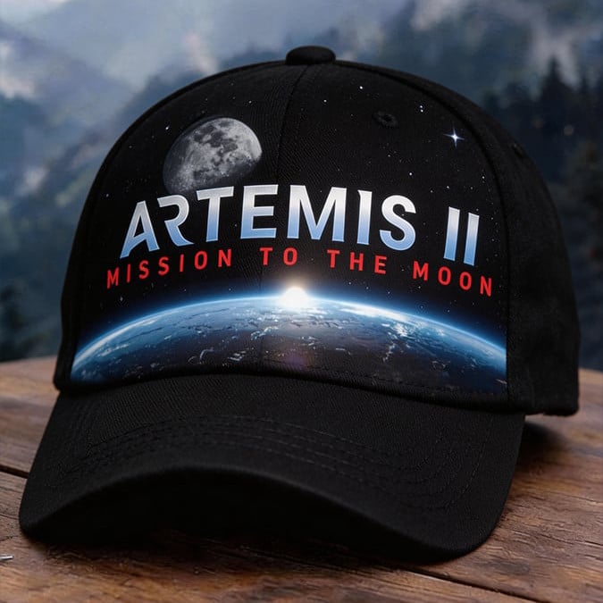 Artemis II Mission To Moon Hat NASA Moon Mission 2026 Baseball Cap Astrophile Gifts