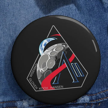 Artemis II NASA Mission Button Pin Moon Artemis Generation Round Pin Galaxy Dreamer Gift