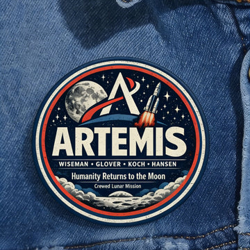 NASA Artemis 2 Mission Button Pin Humanity Returns To Moon Lapel Pin Gift For Science Teacher
