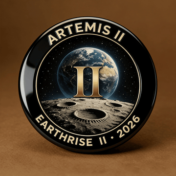 NASA Artemis II Lunar Orbit Mission Button Pin Moon Landing E View ...
