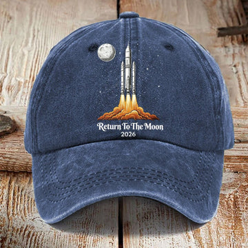 NASA Artemis II Cap Return To The Moon 2026 Hat Gift For Science Geeks