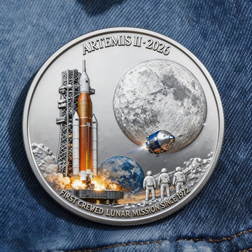 Artemis Ii The First Manned Lunar Mission Since 1972 Button Artemis 2 Mission Pin Astronomy Gift