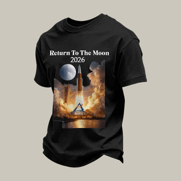 Artemis II NASA Mission T-Shirt Return To The Moon 2026 Clothing Gift For Space Lover