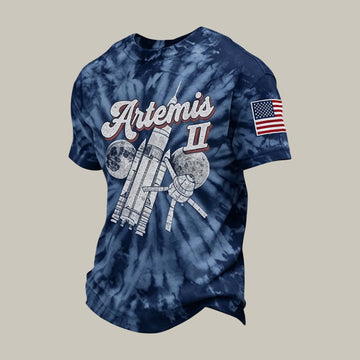 NASA Artemis II T-Shirt Space Exploration Moon Landing Merchandise Gift For Science Nerd