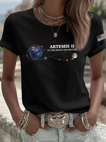 NASA Artemis II T-Shirt Journey To The Moon Merchandise Future Astronaut Gift