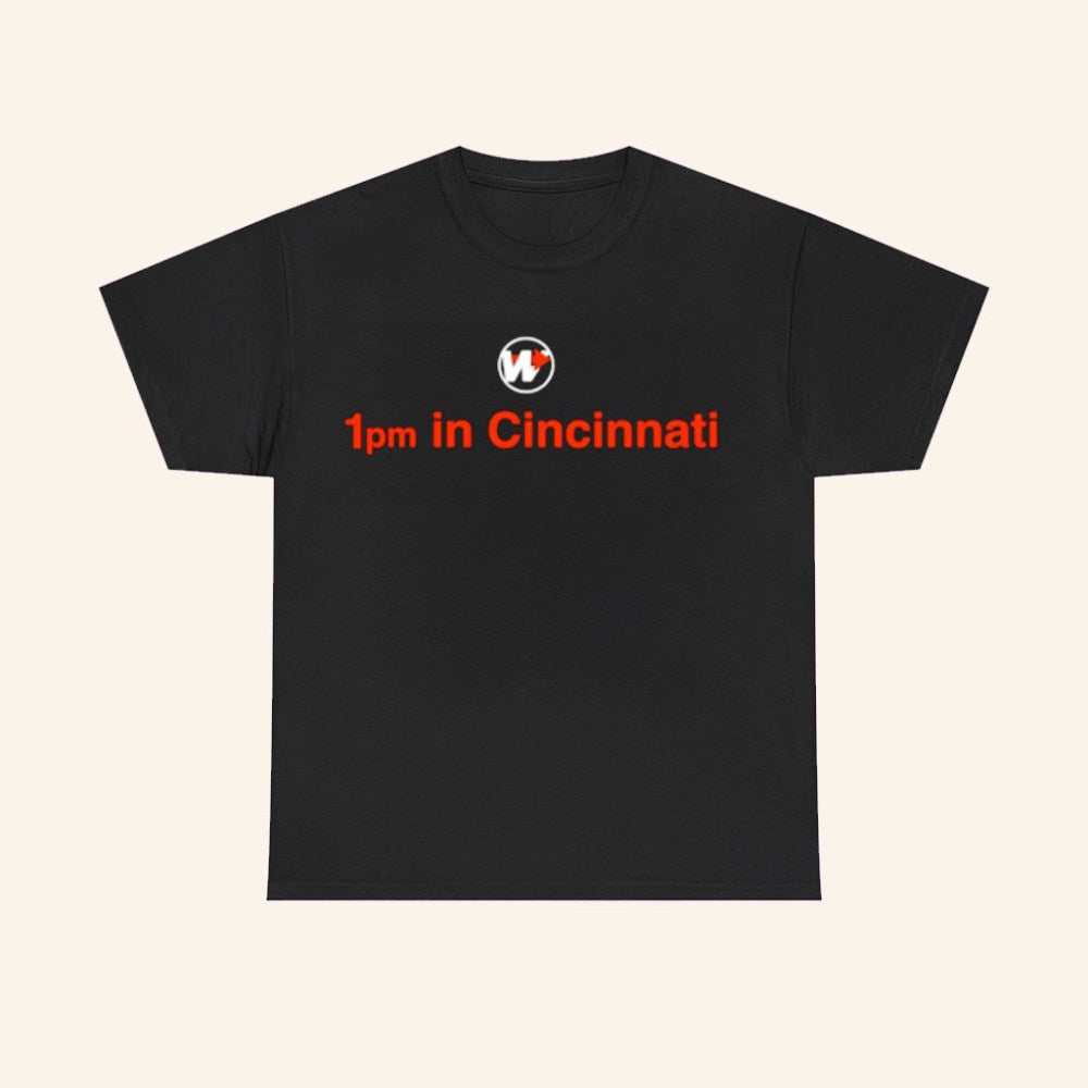 1Pm In Cincinnati Black Shirt Game Day Apparel Best Gifts For Football Lovers - Roseregae