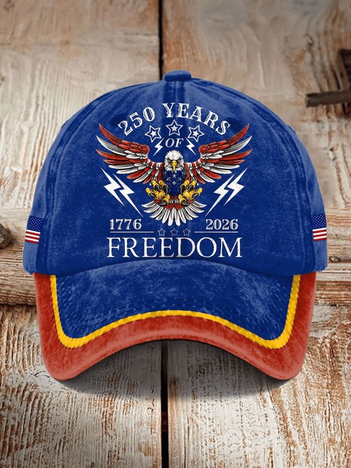 250th Anniversary Hat 250 Years of Freedom 1776 2026 Cap Tribute Gift Ideas