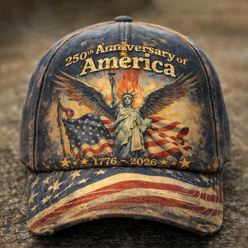 250th Anniversary Of America Vintage Hat Statue Of Liberty Art Best 4Th Of July Merch