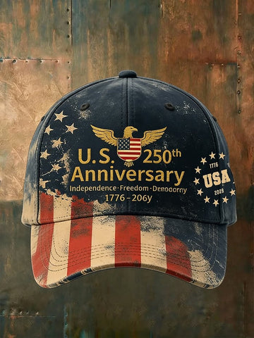 250th Anniversary Of The Founding Of the United States Baseball Cap 4Th Of July Patriotic Gifts