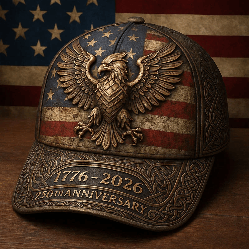 250th Anniversary Of The United States Art Print Casual Hat Vintage Hat 1776-2026