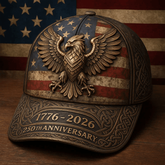 250th Anniversary Of The United States Art Print Casual Hat Vintage Hat 1776-2026
