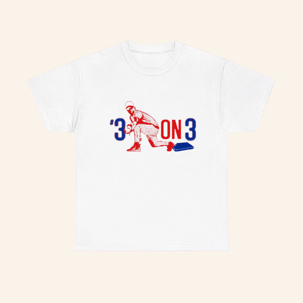 3 On 3 Athletes T-Shirt Jomboy Media Bryce Harper Chos3n Shirt Gifts For Boyfriend - Roseregae