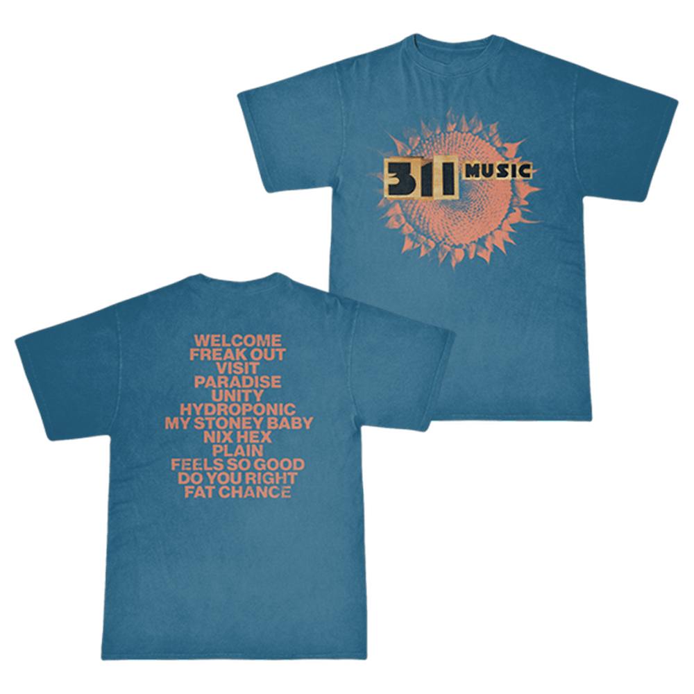 311 Merch 311 Music Anniversary Blue T-Shirt Gifts For Band Fans Country Boy Gift - Roseregae