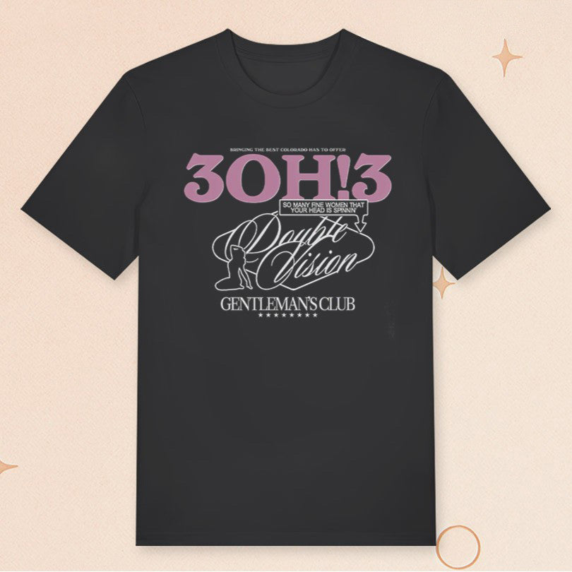 3OH3 Merch 3OH3 Double Vision T-Shirt Gentleman's Club Shirt Gifts For Music Fans - Roseregae