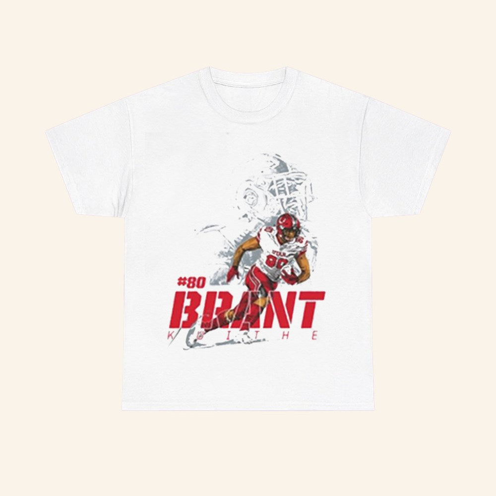 80 Brant Kuithe Sketch Shirt Utah Football Merch Best Gifts For Fans - Roseregae