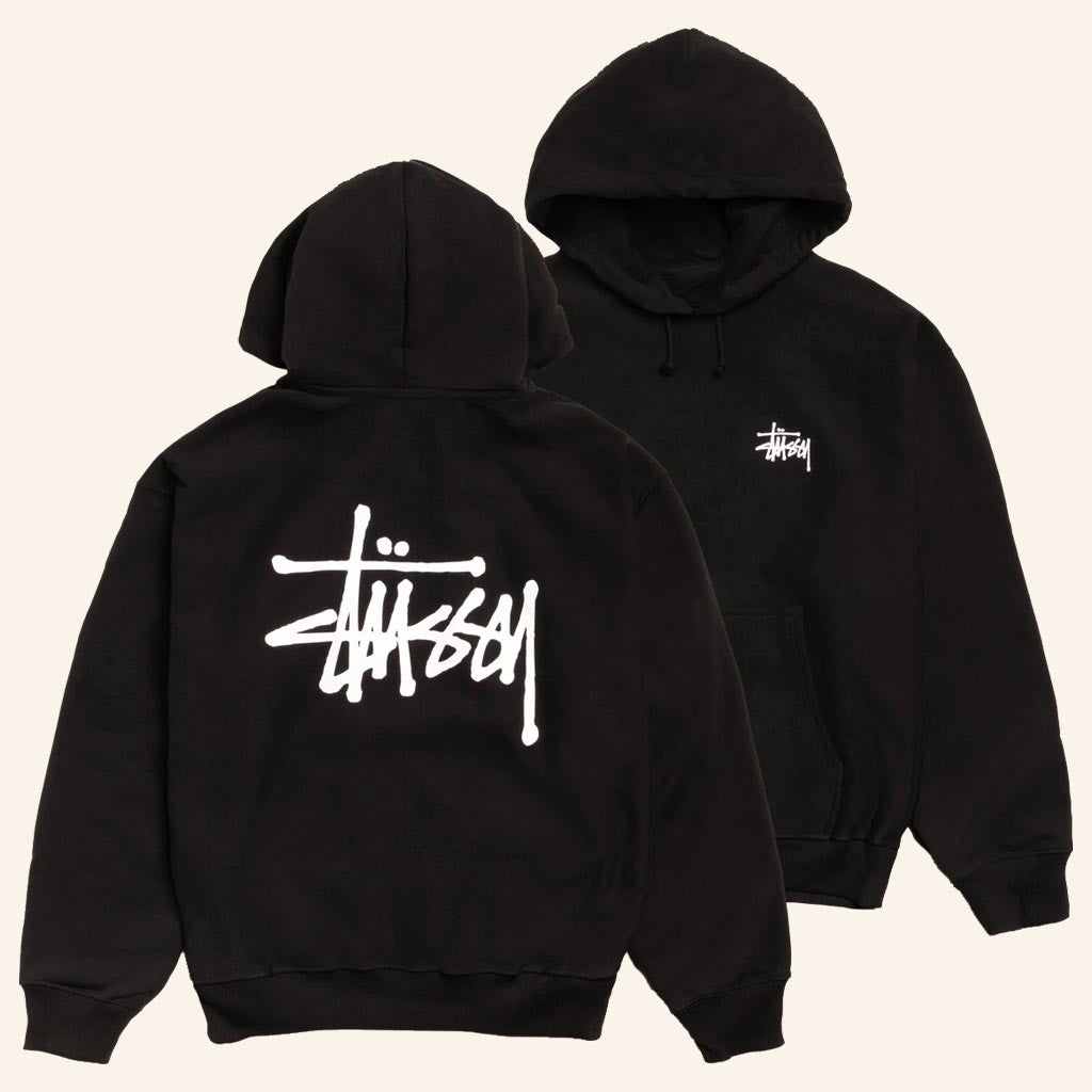 Stussy Merch Basic Stussy Black Hoodie Birthday Gift For Fans