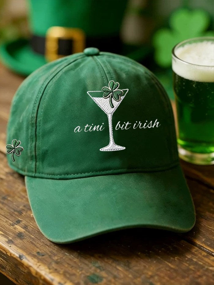 A Tini Bit Irish Hat Print St. Patrick's Day Gift for Irish Friends