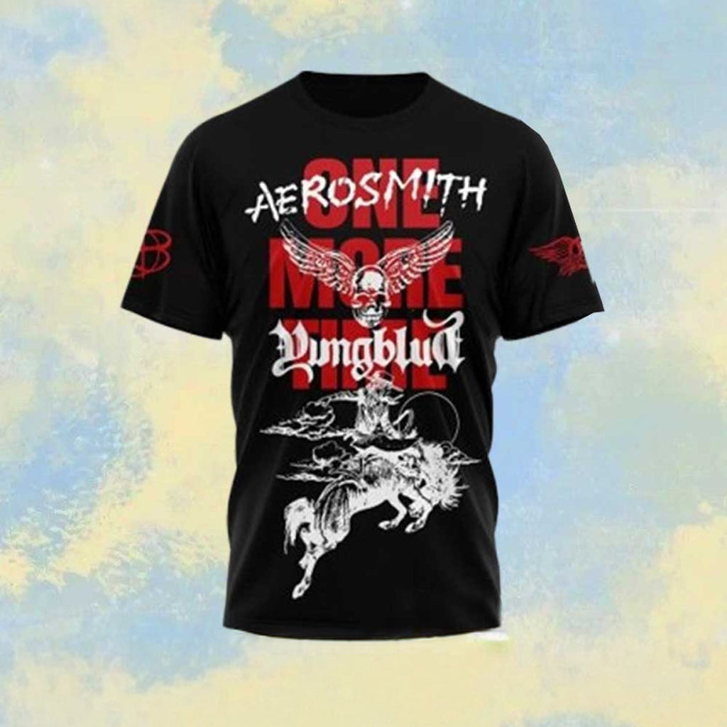 Aerosmith Yungblud One More Time T-Shirt Fan Merch Cool Gifts For Music Lovers - Roseregae