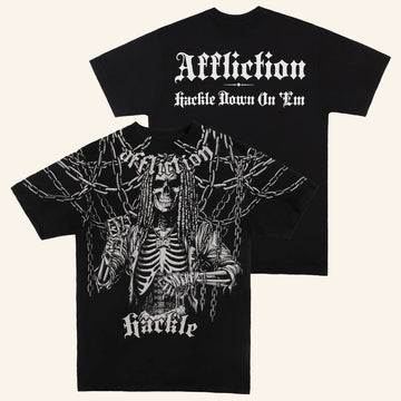 Affliction X Haunted Mound Merch HDOE Brawler T-Shirt Gifts For Hip Hop Lovers - Roseregae