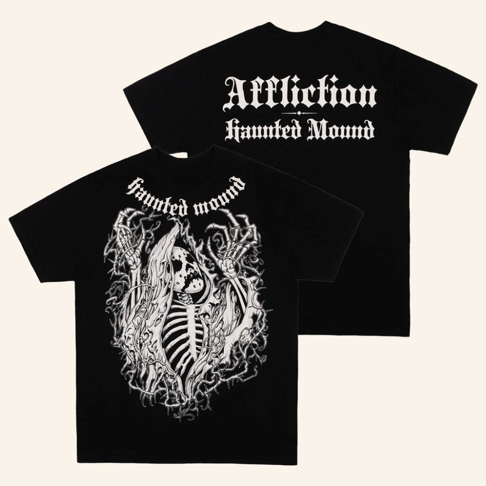 Affliction X Haunted Mound Merch HM Slaughter T-Shirt Gift Ideas For Hip Hop Lovers - Roseregae