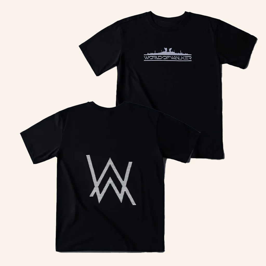 Alan Walker Merch World Of Walker Skyline T-Shirt Music Lover Gifts For Him - Roseregae
