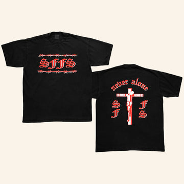 Almighty Hoodrich Merch SFFS Shirt Never Alone T-Shirt Unique Gifts For Brothers - Roseregae