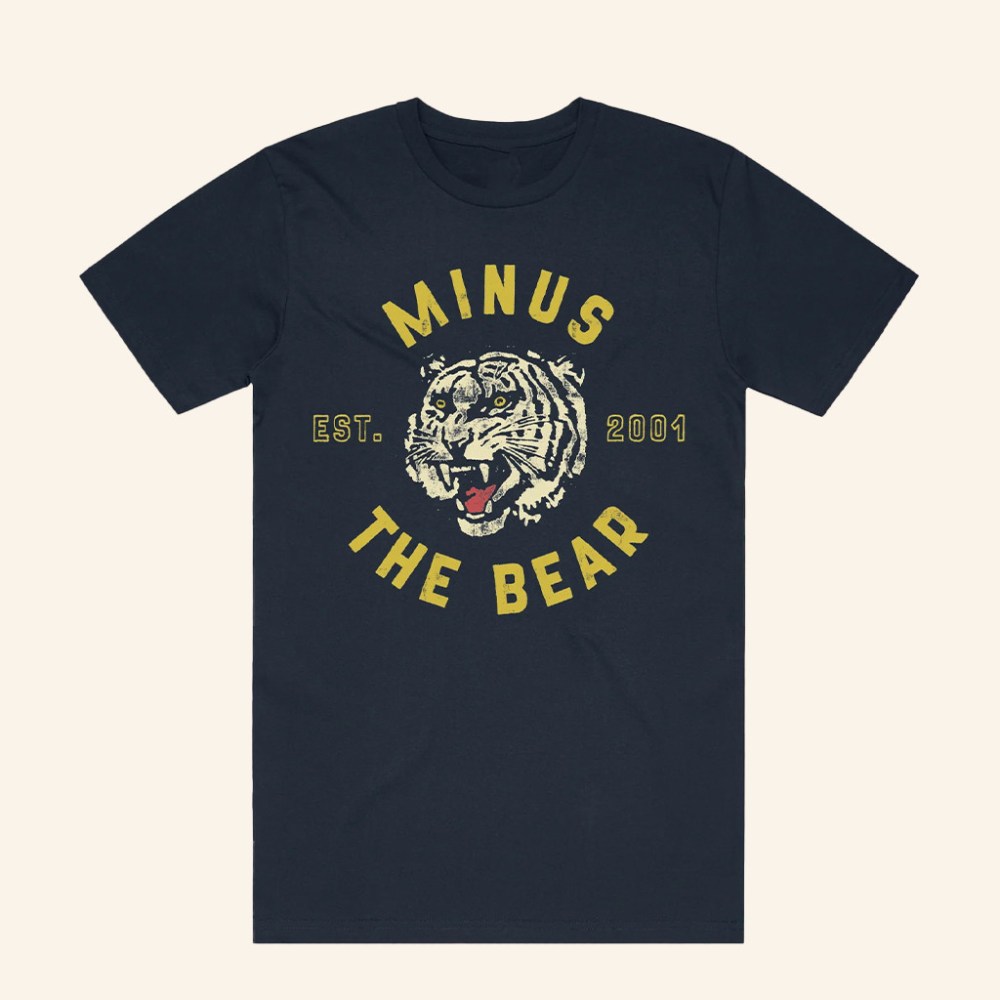 Ambient Inks Merch Minus The Bear Tiger T-Shirt Minus The Bear Merch Gifts For Music Fans - Roseregae