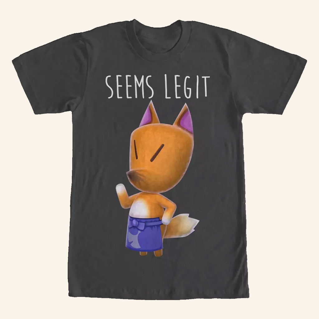 Animal Crossing Merch Nintendo Animal Crossing Redd The Fox Seems Legit T-Shirt Her Gifts - Roseregae