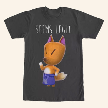 Animal Crossing Merch Nintendo Animal Crossing Redd The Fox Seems Legit T-Shirt Her Gifts - Roseregae