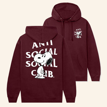 Anti Social Social Club Merch ASSC X Peanuts Snoopy Logo Hoodie Gifts Ideas For Sister - Roseregae