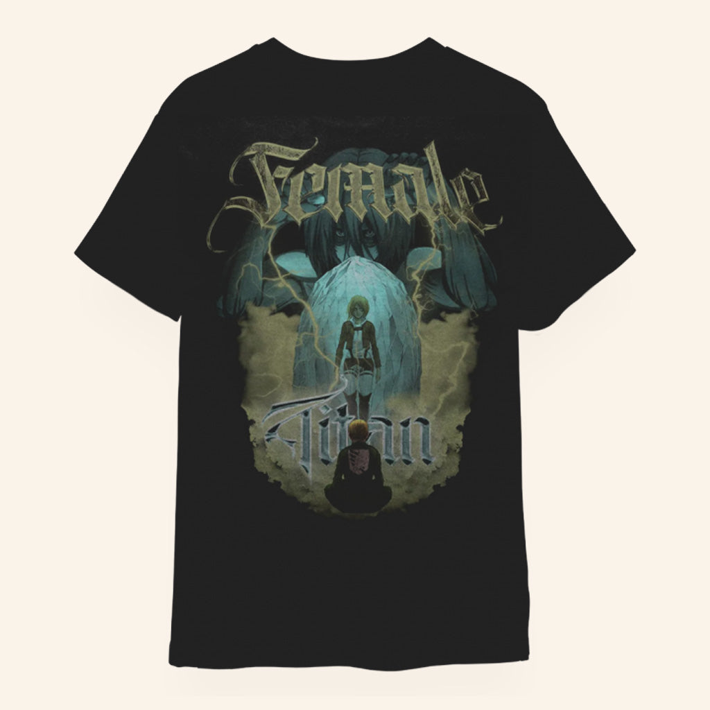 Attack On Titan Merch Female Titan T-Shirt Birthday Gift Ideas For Anime Fans - Roseregae